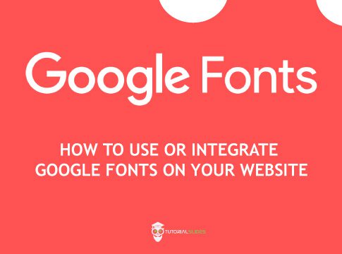 How to use google fonts in your website